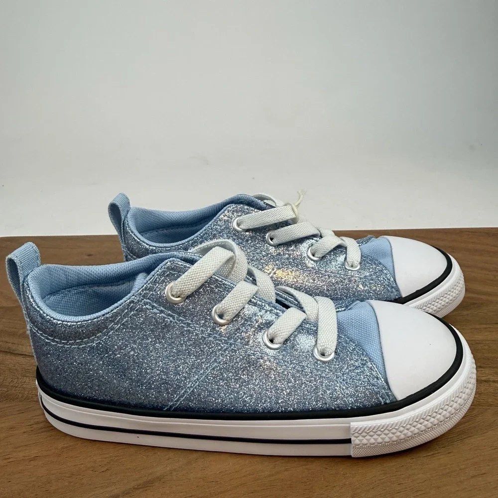New NIB Little Kids Converse Chuck Taylor All Star Madison OX Sparkle Sneaker 10